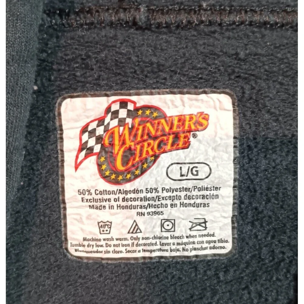 Dale Earnhardt Jr Winner's Circle Hoodie Men's Size Large Black 88 Nascar - Picture 4 of 5